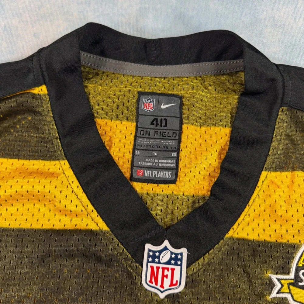 Nike Pittsburgh Steelers Jersey Mens 48 Yellow Excellent Polamalu 43 Bumblebee